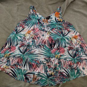 Floral Tank Top by Lane Bryant Size 16